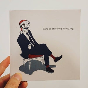 Mike Wozniak Taskmaster Biglietto di Natale con adesivo TM Wax Seal
