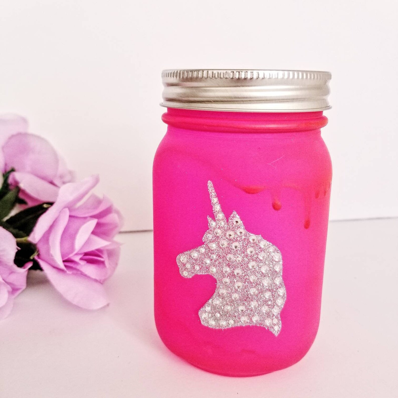 Unicorn Magic Jar Unicorn Mason Jar Neon Mason Jar Etsy