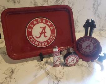 Alabama Roll Tide Rolling tray set