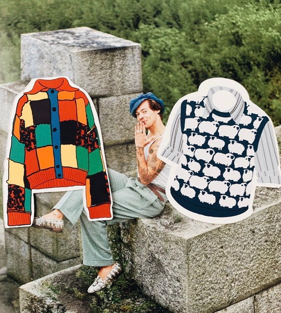 harry styles sheep sweater vest