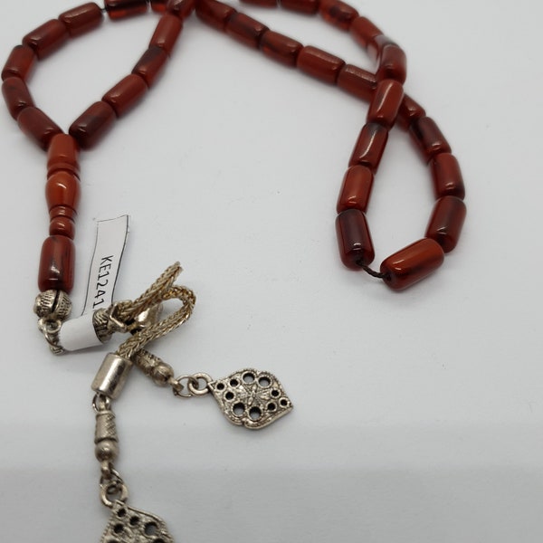 Tasbih,Amber-Kehribar-Prayer Beads-Tesbih-Tasbih-Tasbeeh-Misbaha-Masbaha-Subha-Rosary-Tespih -Tespih-Amber handmade rosary 33 beads