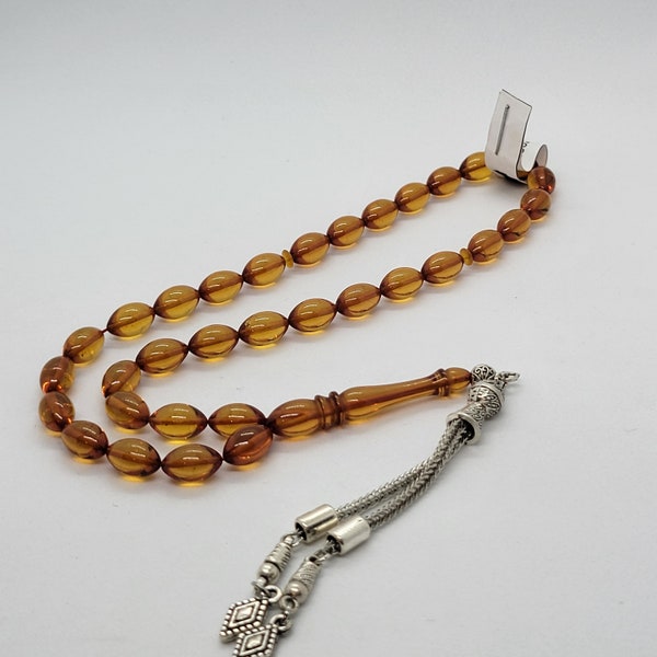 Tasbih,Tightening Amber, Islamic Prayer Beads , Tesbih 33 , Tasbih 33, Misbaha, Tasbeeh, Tespih,Tesbih, Rosary, Sibha,Genuine,Amber tasbih