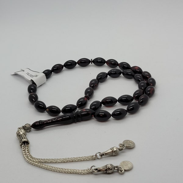 Tasbih,Tightening Amber, Islamic Prayer Beads , Tesbih 33 , Tasbih 33, Misbaha, Tasbeeh, Tespih,Tesbih, Rosary, Sibha,Genuine,Amber tasbih