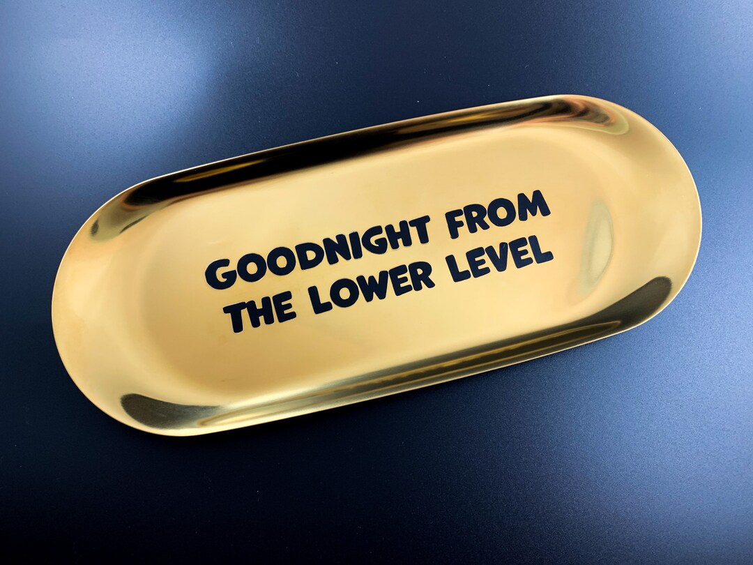 Goodnight From the Lower Level Trinket Dish - Etsy
