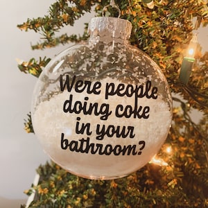 Adorno navideño para adultos: ¿Había gente consumiendo cocaína en tu baño?