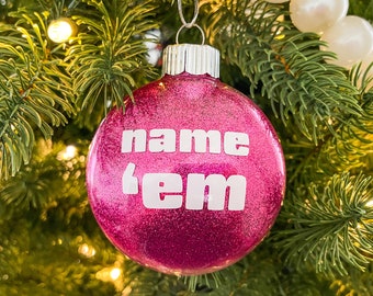 Nombre em Adorno navideño