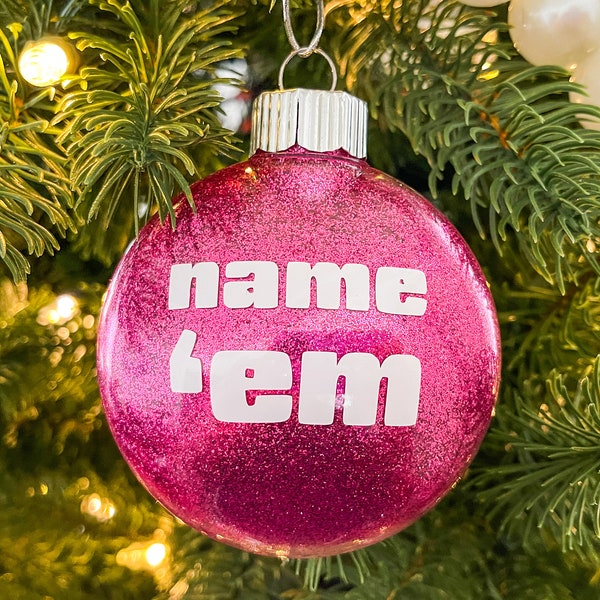 Name em Christmas Ornament