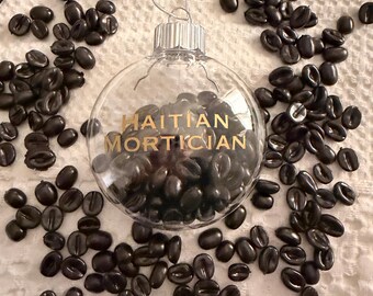 Adorno navideño de funeraria haitiana - Inspirado en Miami - Adorno de café