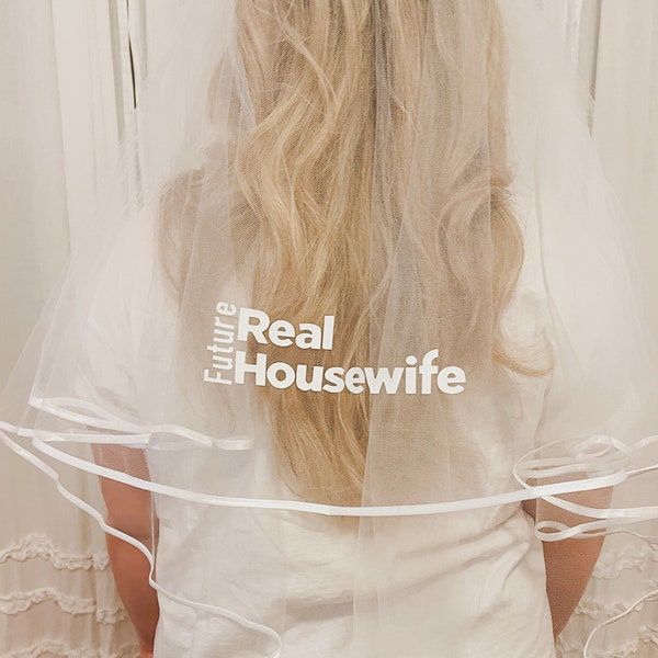 Future Real housewives bridal veil - bachelorette party veil - Bride veil