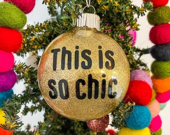 Este es un adorno navideño tan elegante.