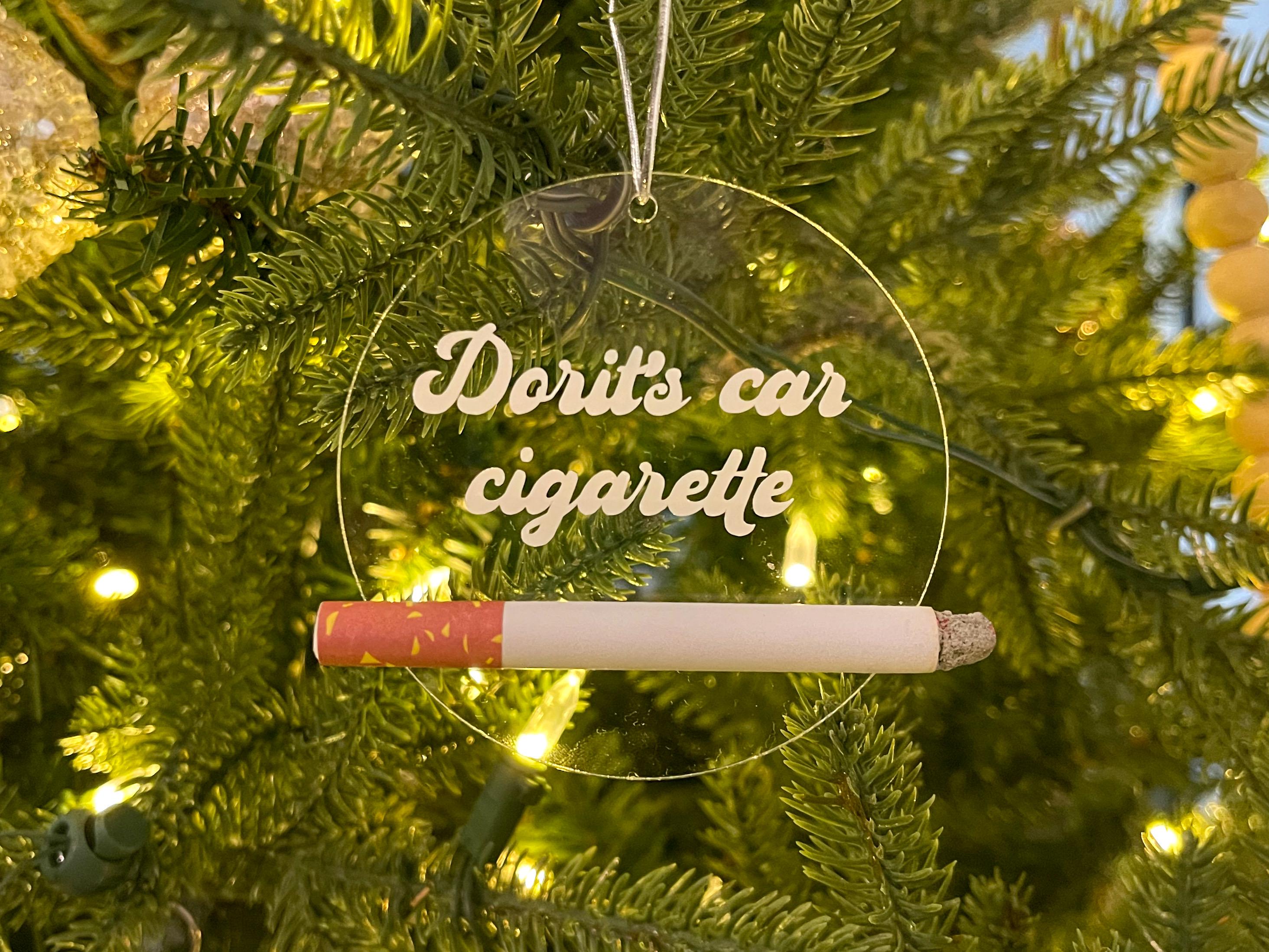 Dorit Driving Cig Christmas Ornament - Mature - Funny Ornament