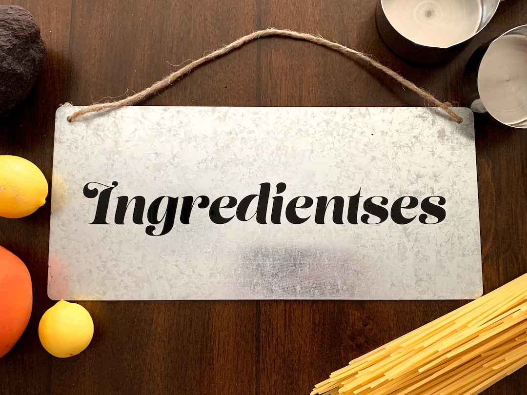 Ingredints Sign Ingredientses Sign New Jersey Inspired - Etsy