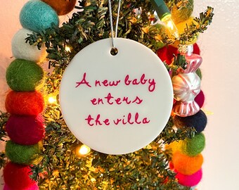 Un nuevo bebé ha entrado en el adorno navideño de la villa