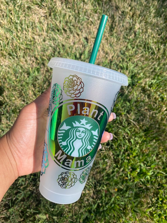 Rose gold - LV inspired - starbucks cold Cup