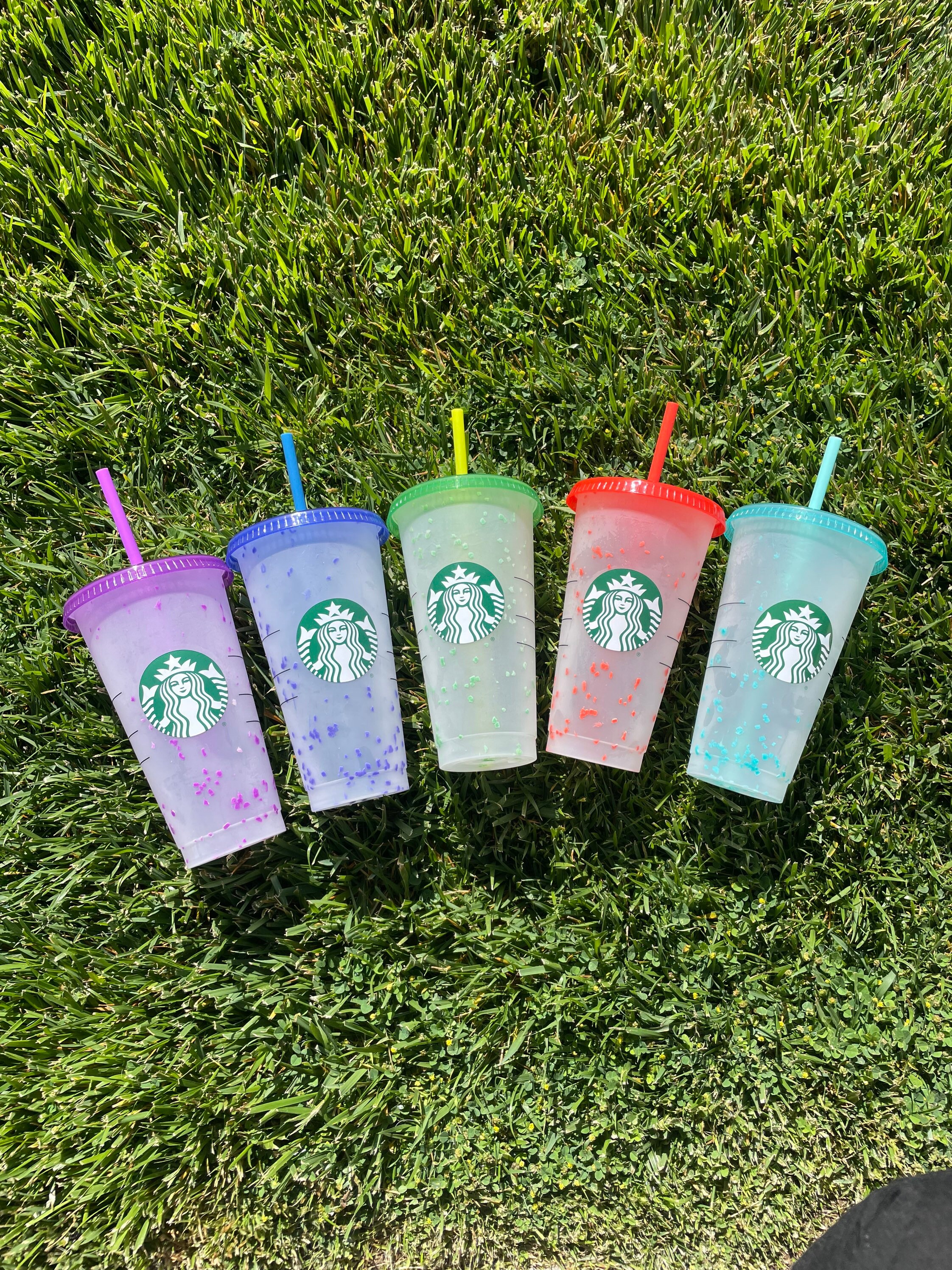 Rainbow LV Personalized Starbucks - Val's Crafty Creations