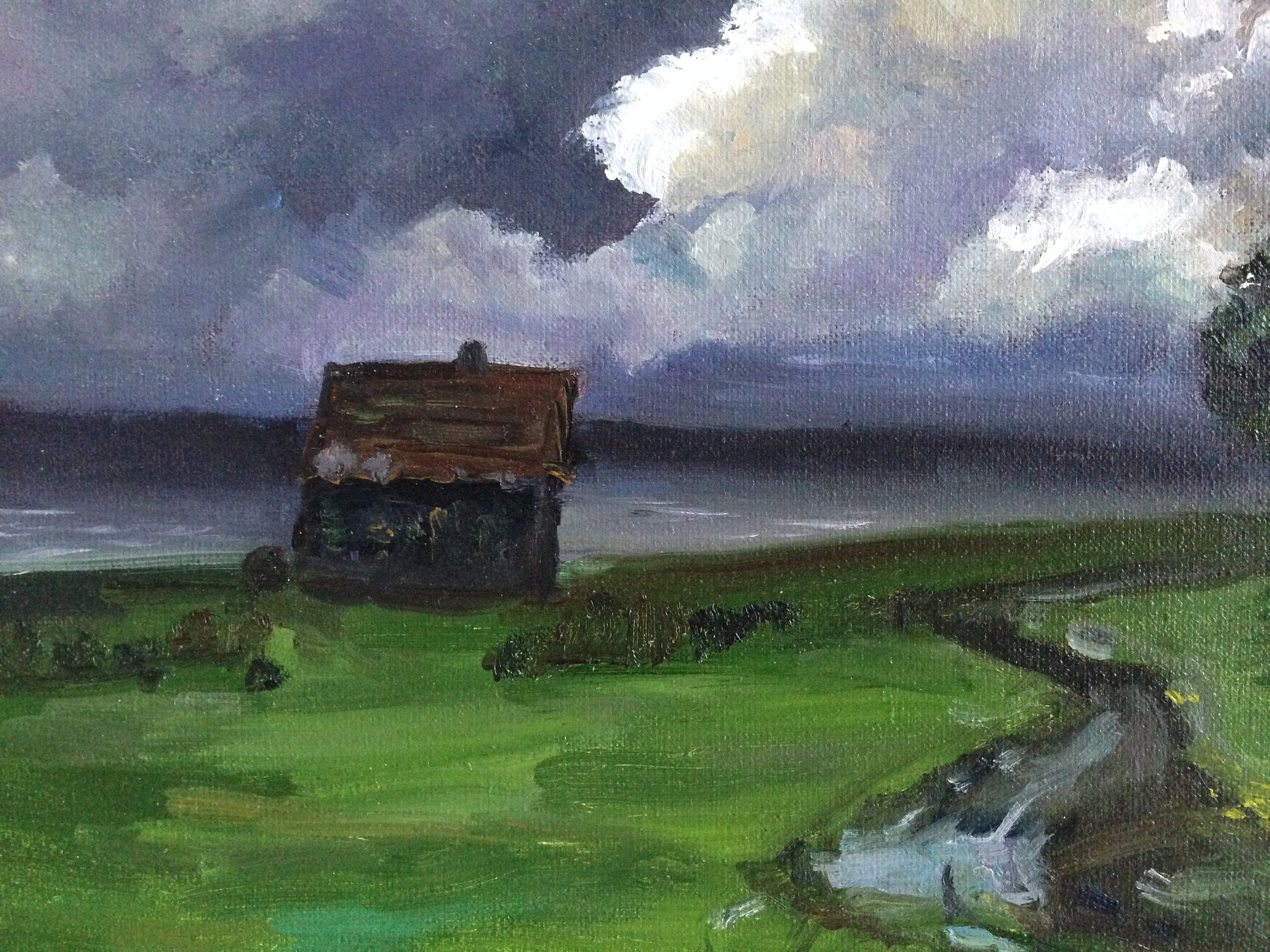 Ireland Oil Painting Storm Cloud Original Art Irish Etsy
