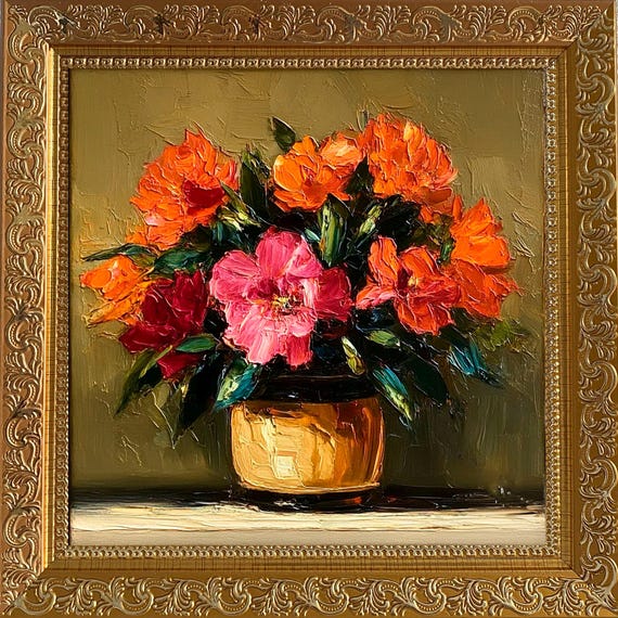 花瓶の花 絵画 金色フレーム 【公式通販】