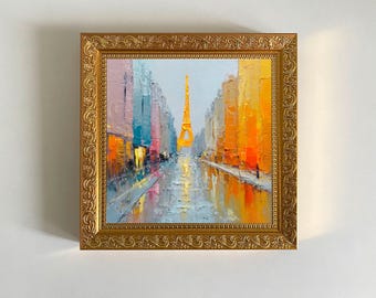 パリのオリジナル油絵アーティストキャロライン・バーネット