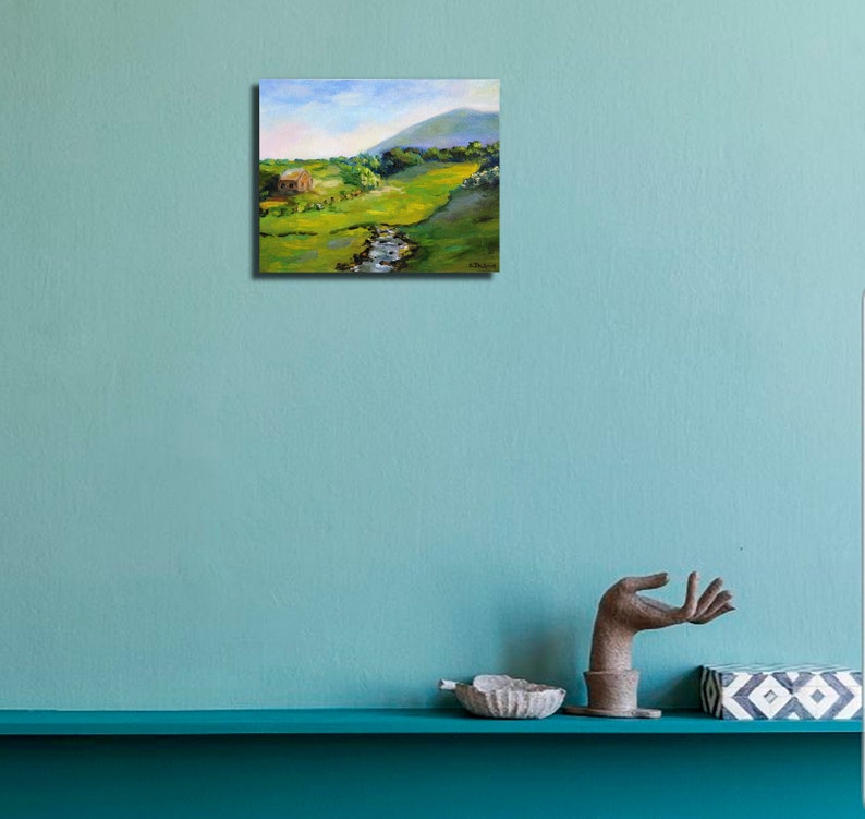 Irish Original Art Ireland Painting Irish Farm House Artwork Etsy