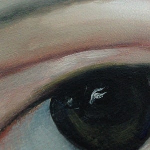 Portrait Original Painting Eye Painting Lovers Eye Original Art Framed Oil Canvas Painting Eye Oil Portrait image 4