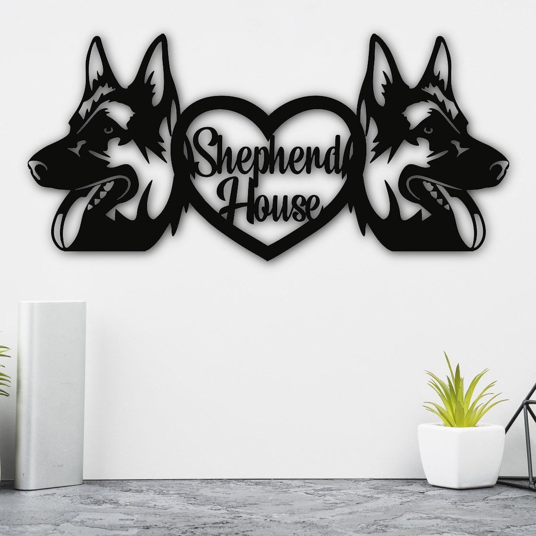 Personalised Wooden Dog Name or Logo Frame Sign Kennel Wall Plaque