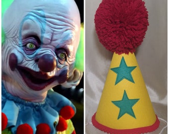 Shorty klown Killer Klowns from Outer Space Clown hat Clown costume Yellow clown costume Halloween Scary clown Kids Toddler Adult Cosplay