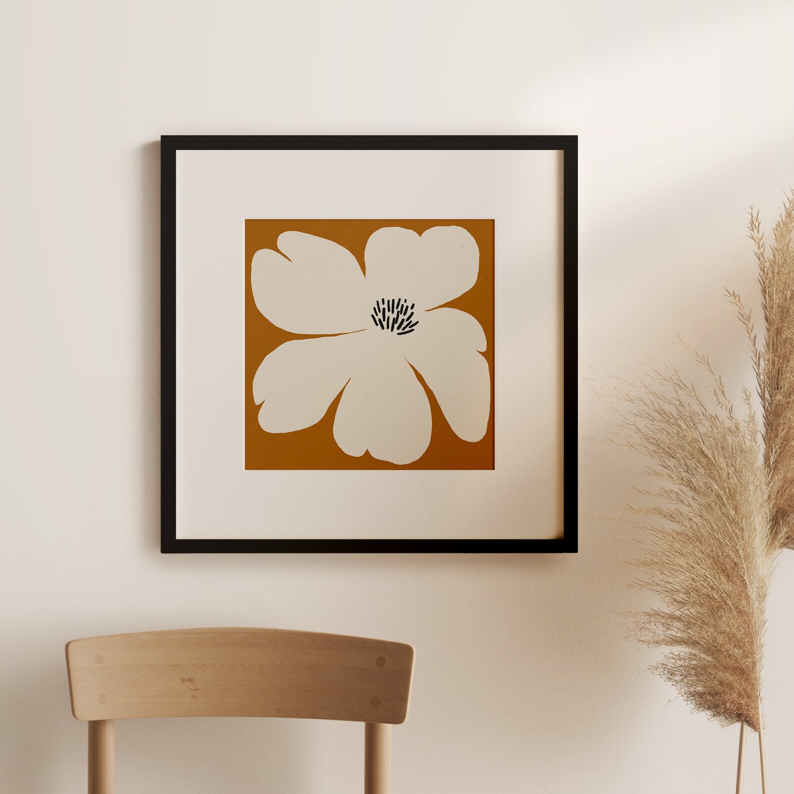 Minimal Floral Wall Art Abstract Painting Printable Wall Etsy