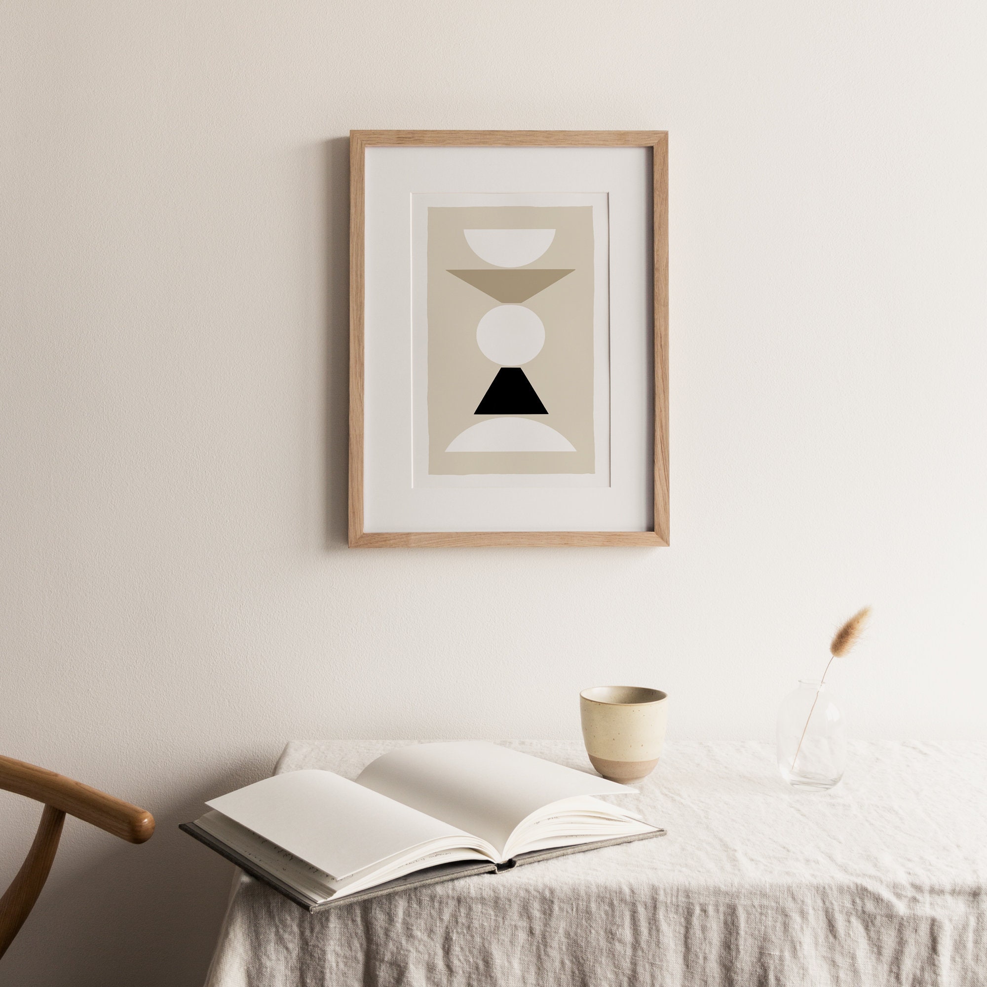 Neutral Wall Art Set of 3 Prints Printable Abstract Painting | Etsy