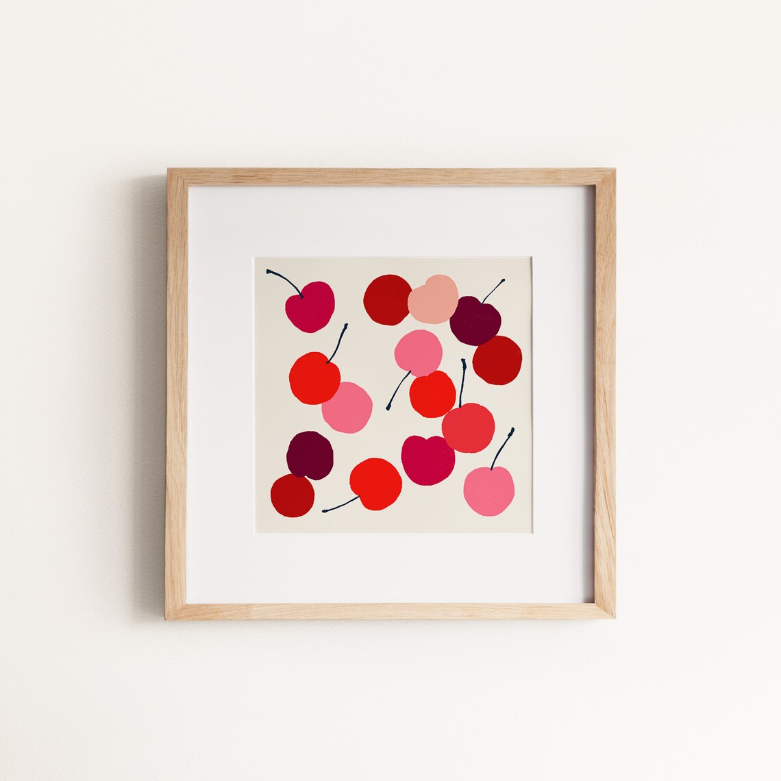 Fruits Wall Art Set Set of 4 Prints Square Prints Set Etsy