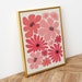 Floral Wall Art Printable Wall Art Flower Print Pink Wall - Etsy