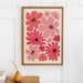 Floral Wall Art Printable Wall Art Flower Print Pink Wall - Etsy
