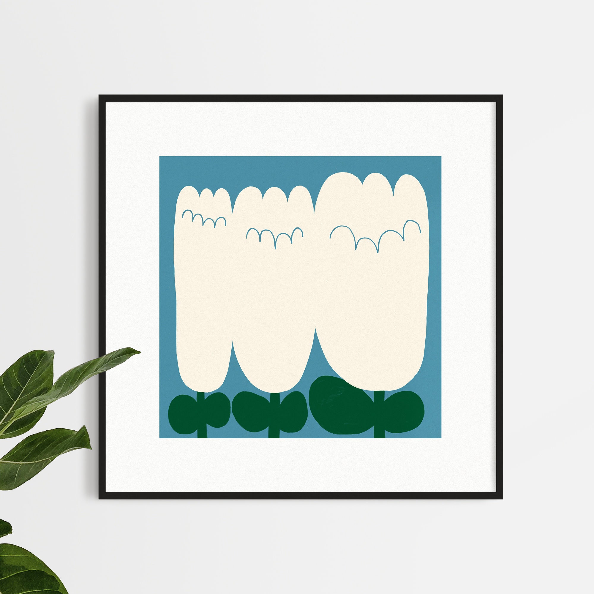 Minimal Floral Wall Art Flower Wall Art Printable Wall Art Etsy