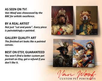 Van Woof - Customizable Pet Portraits - As Seen on BBC The One Show