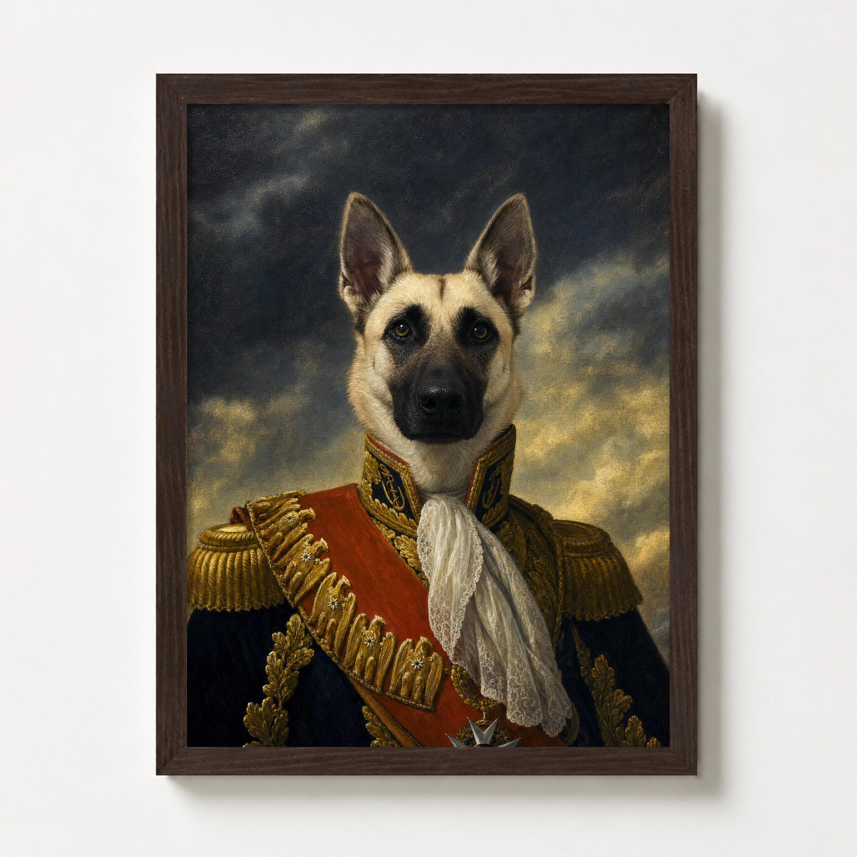 Pet Wall Art Royal Renaissance Custom Dog Portrait Painting From Photo ...
