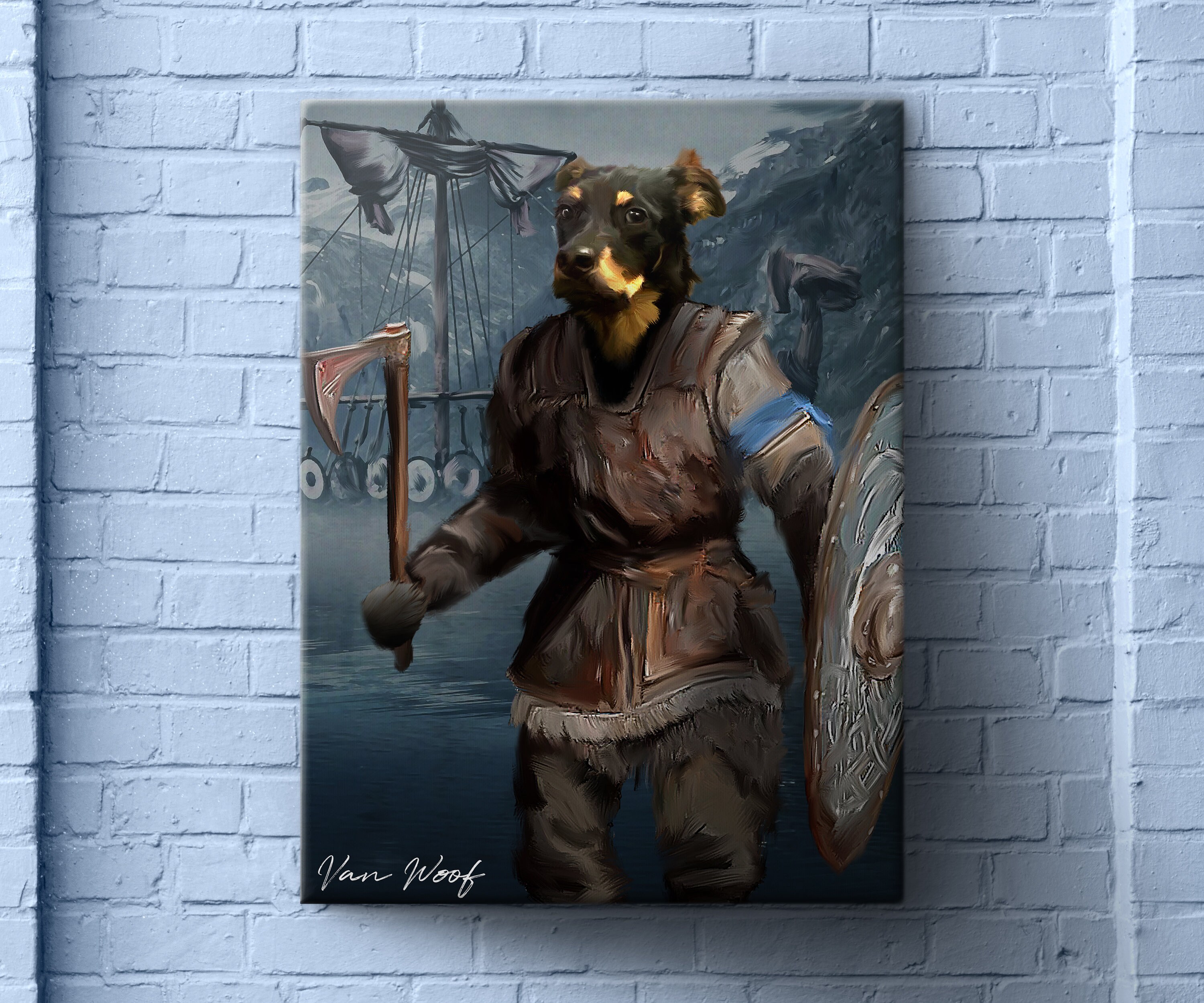 Viking Pet Portrait - Etsy