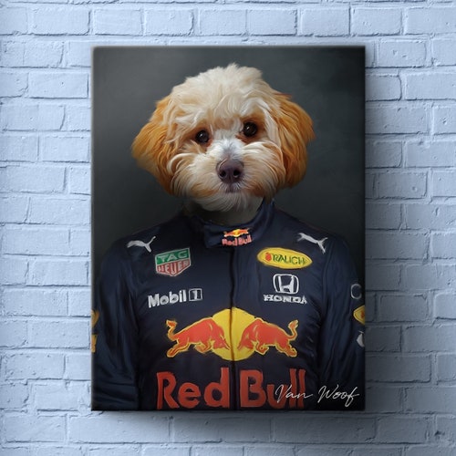 Red Ball Formula Racing Car F1 Driver Team Pet Portrait - Etsy