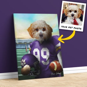 Digital Made-to-Order Custom Portrait, Sports, F1 Driver, Basketball, Hockey, Baseball, Football, Funny Pet Lover Gift, Animal Digital Art