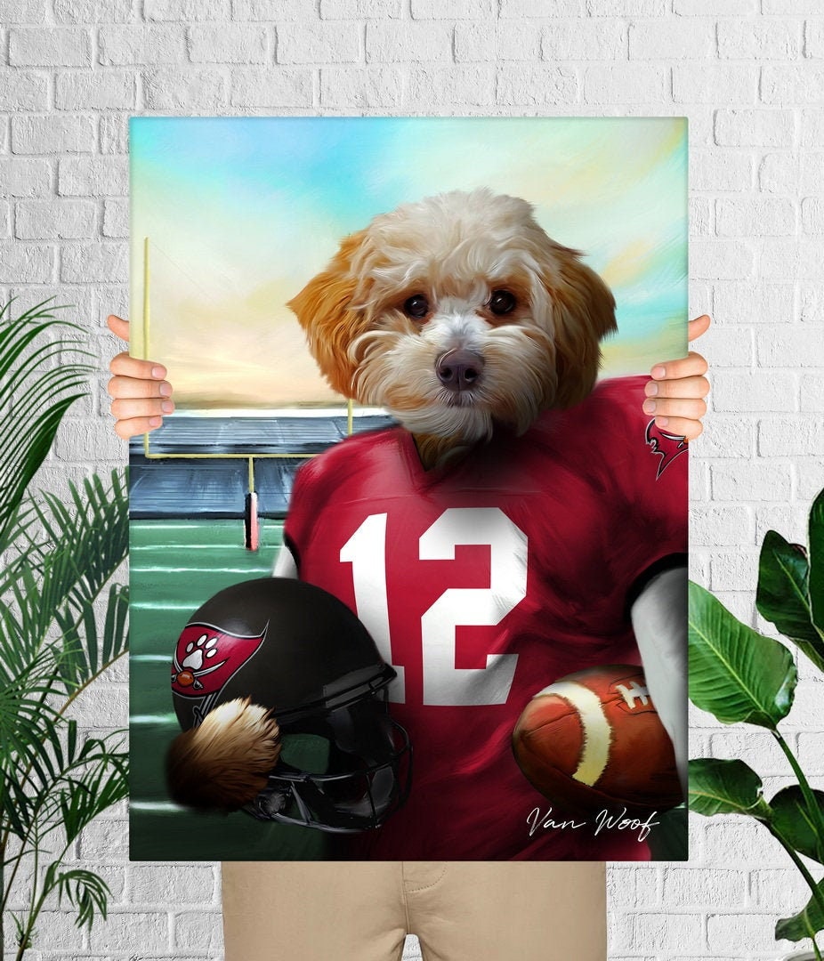 Retrato de mascota de Tampa Bay, regalo artístico para fanáticos del fútbol  americano, retrato de perro personalizado, regalo divertido para amantes de  las mascotas. - Etsy México, image size:926x1080