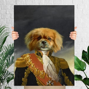 Monarch, Royal, Custom Dog Portrait, Pet Portrait Royal, Renaissance Animal Painting, Funny Pet Lover Gift, Regal