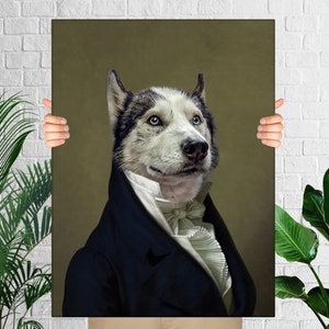 Royal Renaissance, Custom Dog Portrait, Pet Portrait Royal, Renaissance Animal Painting, Funny Pet Lover Gift