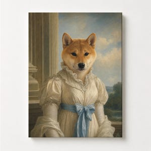 Custom Pet Portrait Painting from Photo, Royal Renaissance Dog Gift