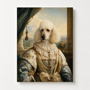 Custom Cat Painting, Royal Renaissance Baroque Pet Portrait from Photo image 2