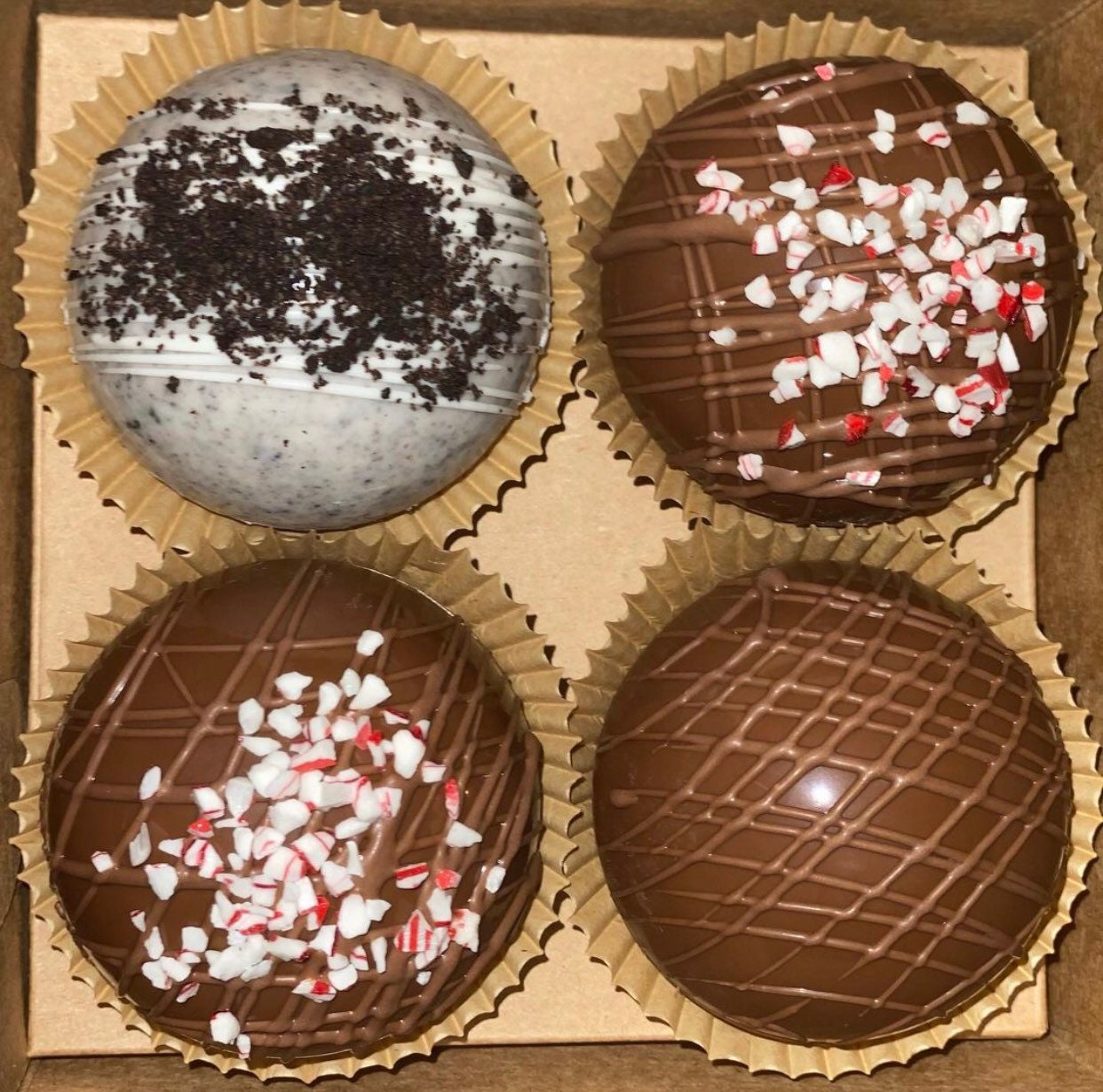 Hot cocoa bombs 4 pc gift set Etsy
