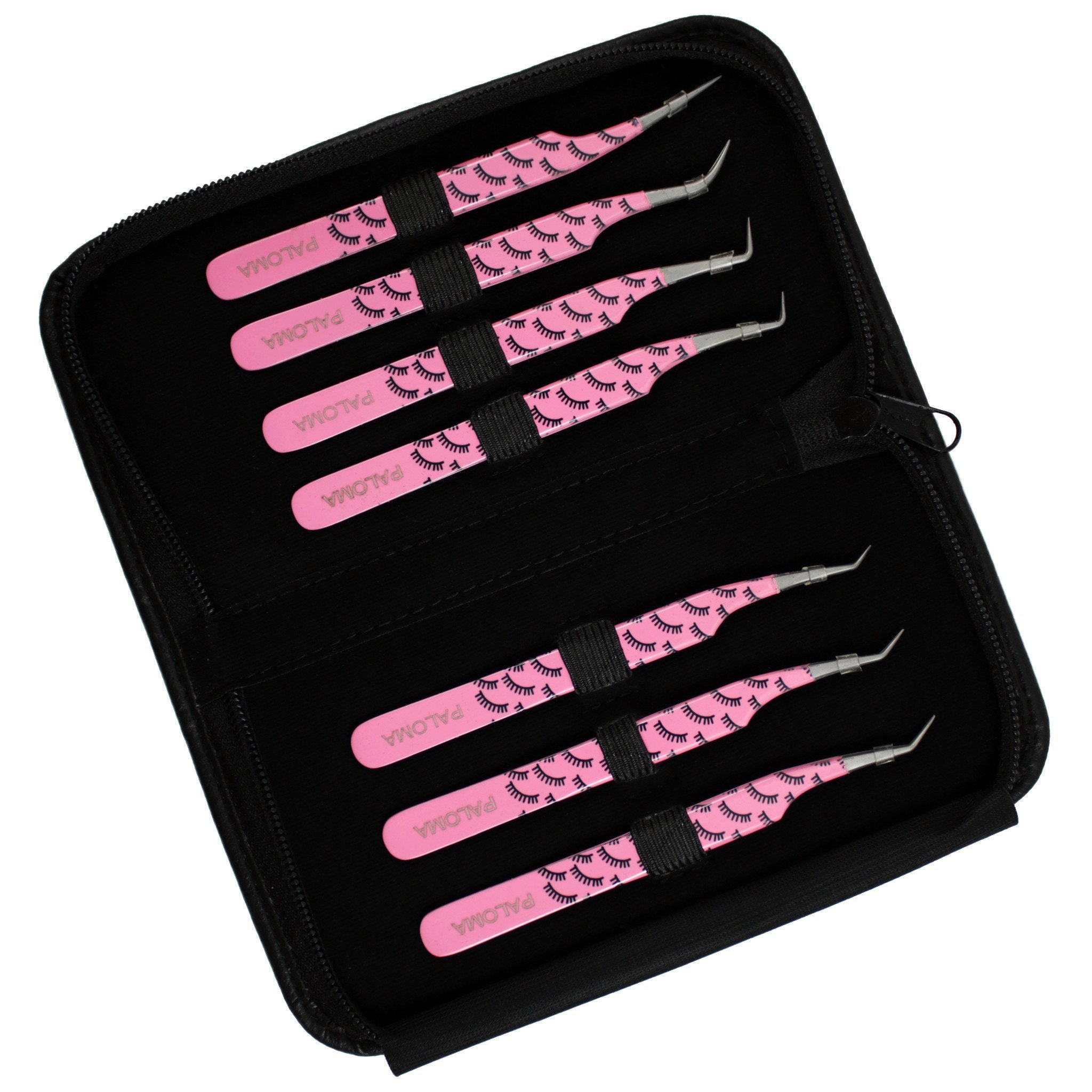 7pcs Professional Eyelash Extension Tweezers Set Stainless Etsy