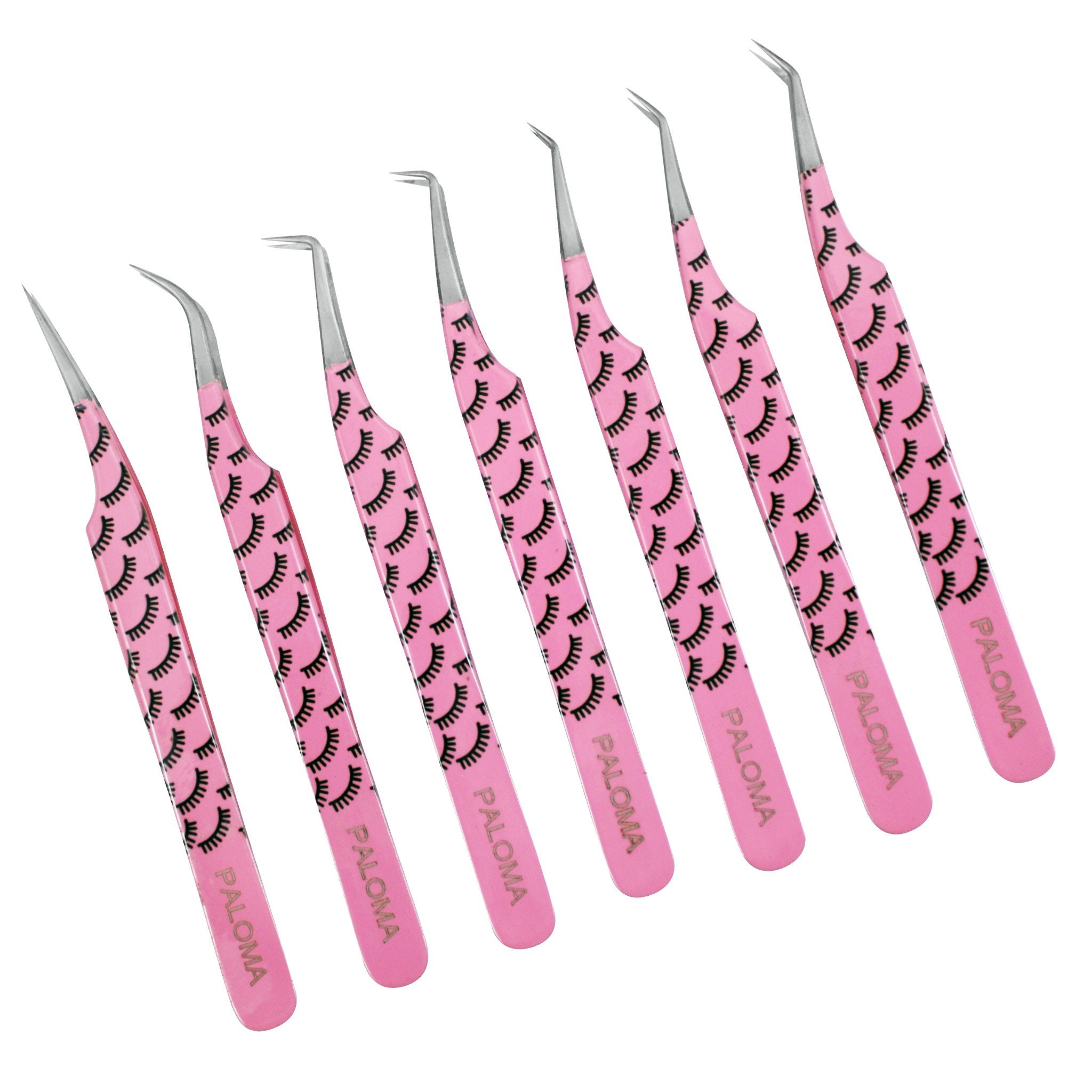 7pcs Professional Eyelash Extension Tweezers Set Stainless Etsy