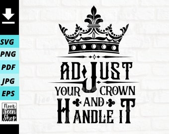 Download Adjust My Crown Svg Etsy