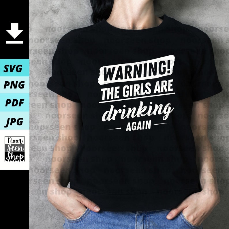 thumbnail image 2 of Warnng Grls Drnkng Agan Metal Sgn, Wall Decor, Bar Art, Funny 2 of 13
