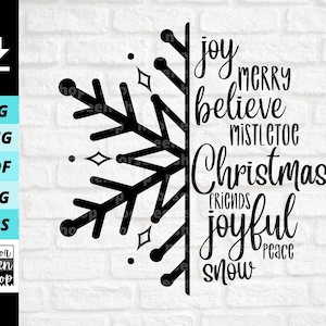 Snowflake Christmas svg, Snowflake svg, Christmas Shirt Svg, Christmas Party Shirt Design, Digital file download, Cut File For Cricut