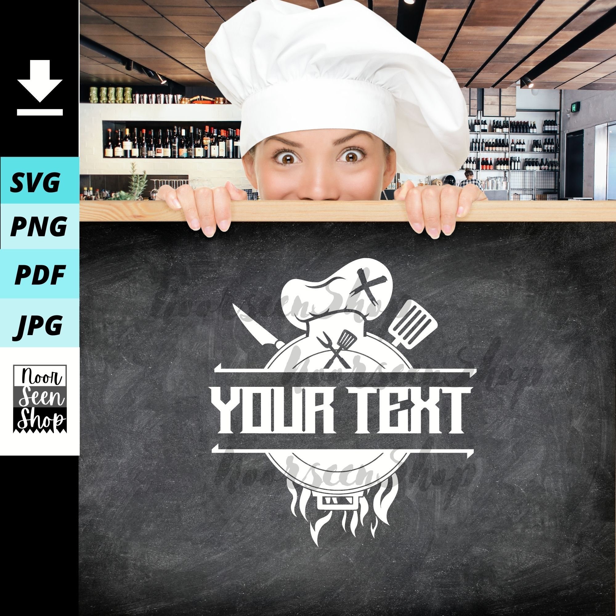 Chef Logo Design Svg Chef Svg Chef Hat Svg Cooking Svg - Etsy Canada