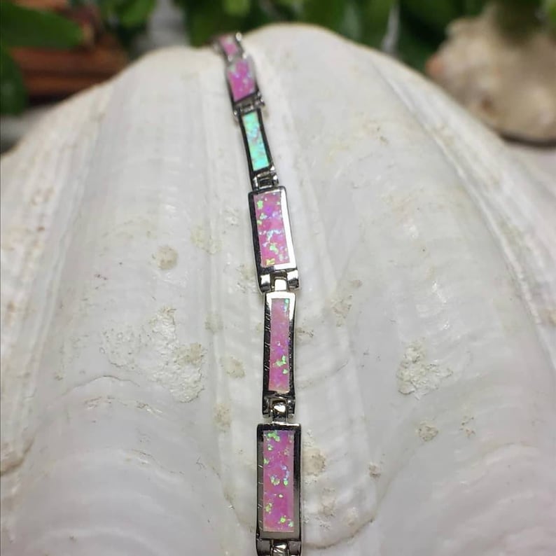 Silver Opal Bracelet Sterling Silver 925 Free Express Delivery